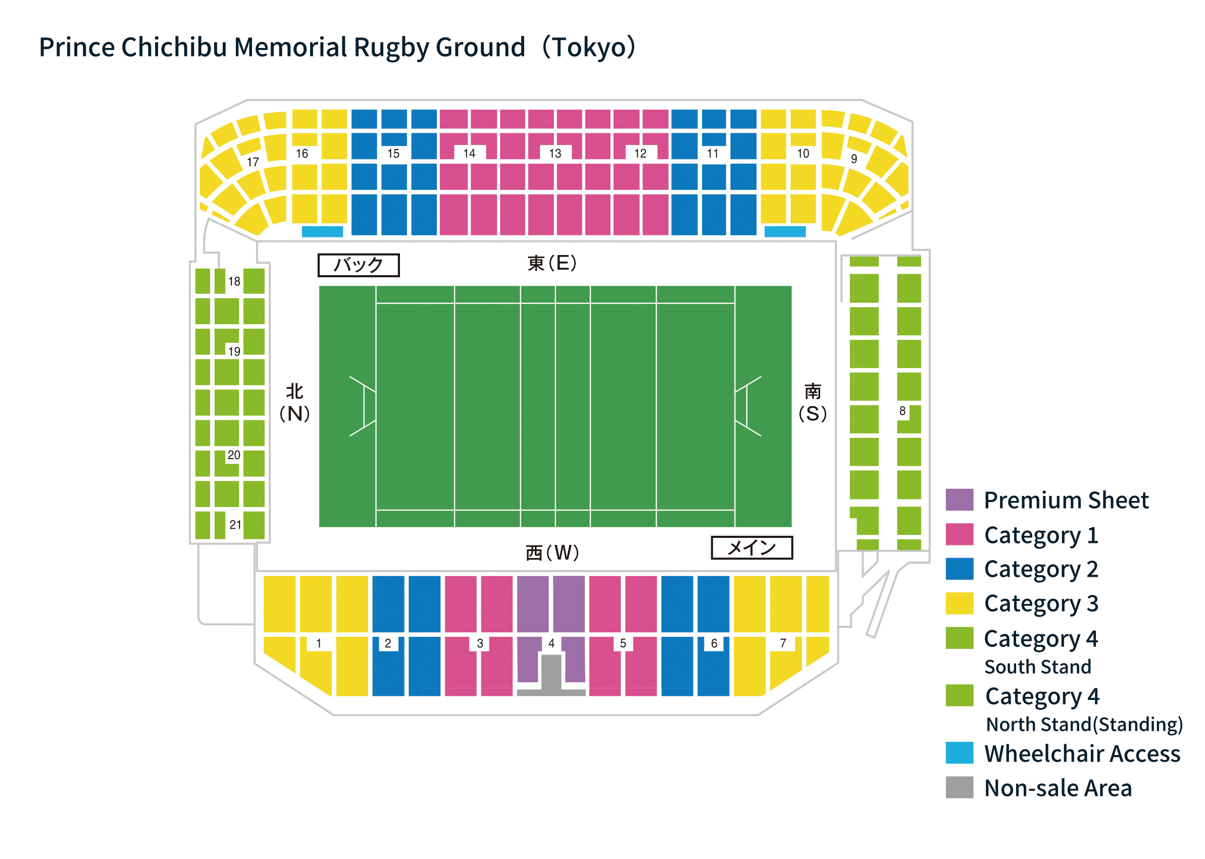 秩父宮ラグビー場座席図